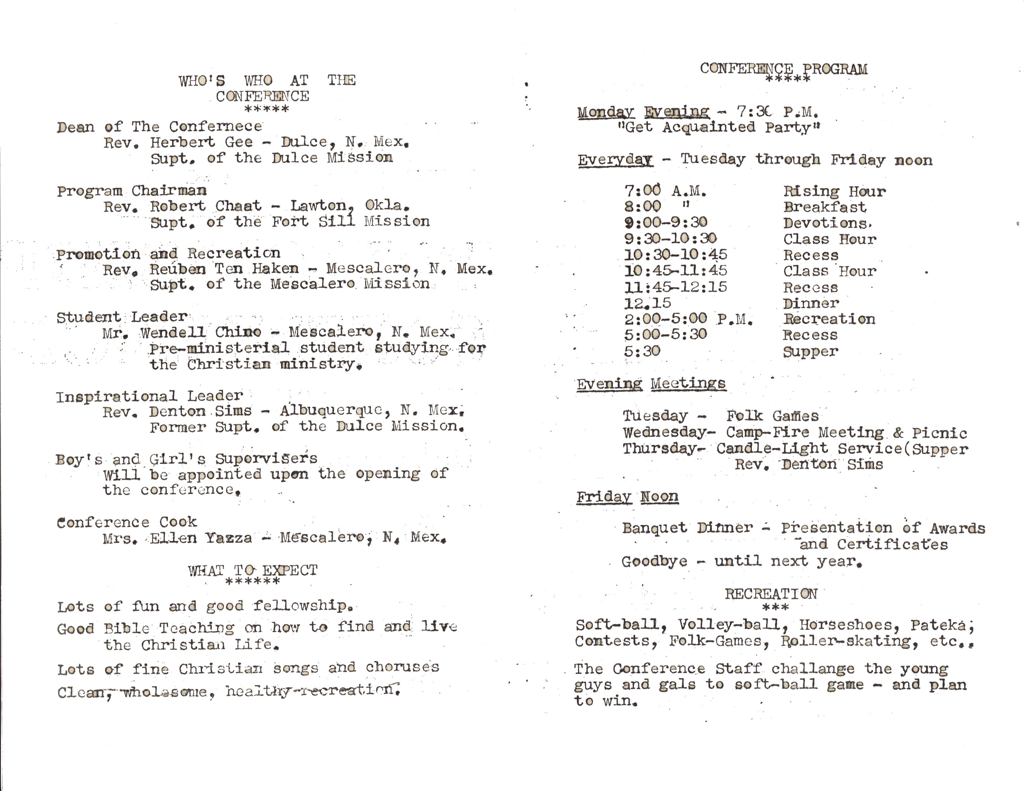 June 16, 1947: Youth Conference (2)